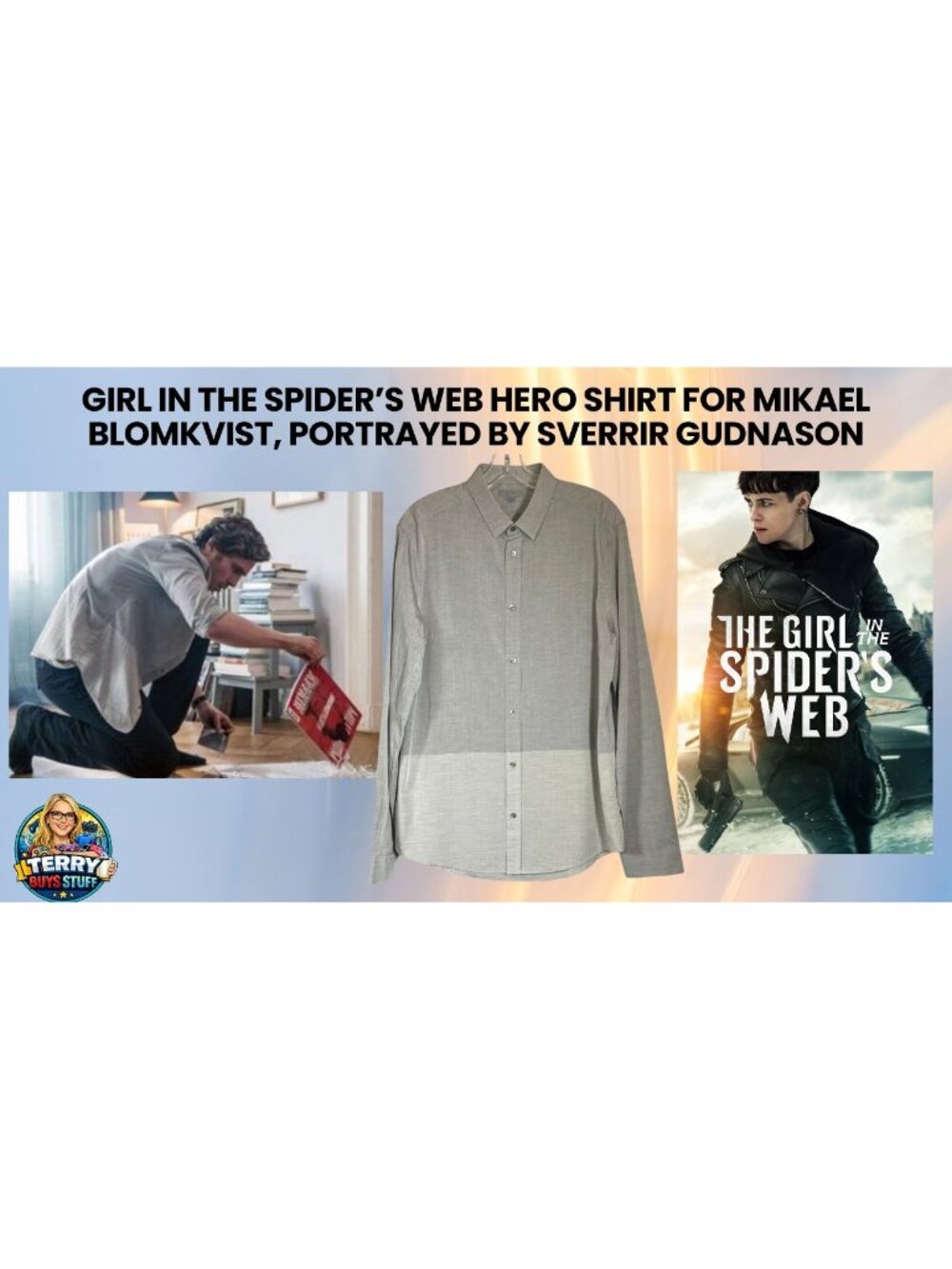Girl in the Spider’s Web Mikael Blomkvist HERO Shirt COS Prop COA 2018